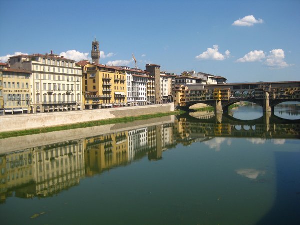 Beautiful shot of Ponte Vecchio in Florence
