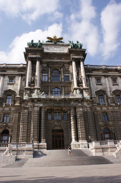 The entrance to the Hofburg Palace