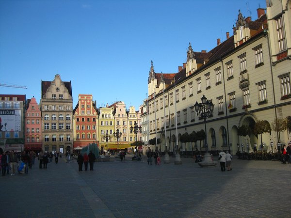 Now in Wroclaw town