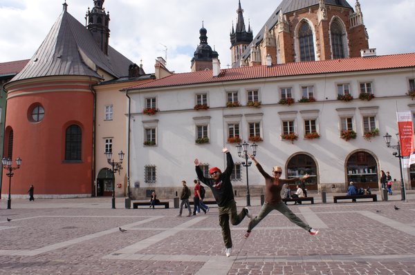 Why not jump around like crazy people in the middle of Poland