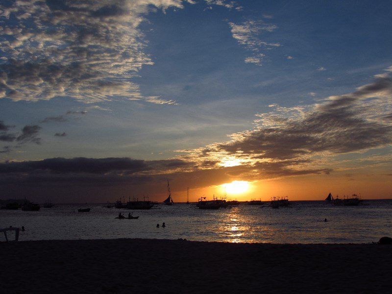 sunset oiver our time on boracay