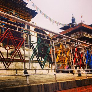 star railing at the stupa
