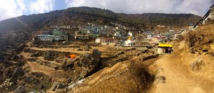 first glimpse of Namche