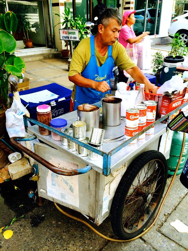 Iced coffee street cart - such a delicious treat