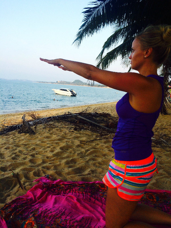 Ommm....beach yoga