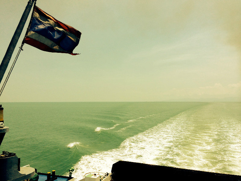 Goodbye Koh Samui - leaving for Cambodia on the ferry