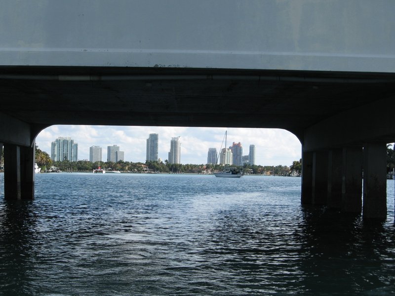 Dinghy under the Bridge