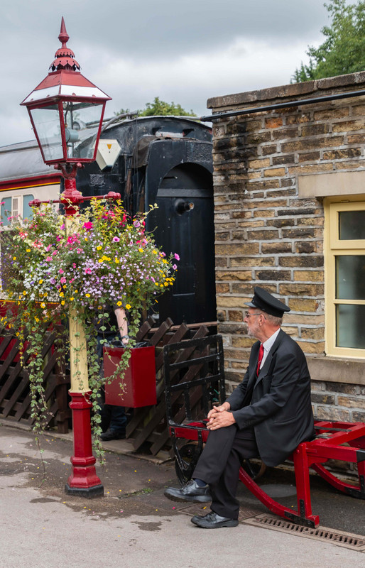 Waiting at Oxenhope Station