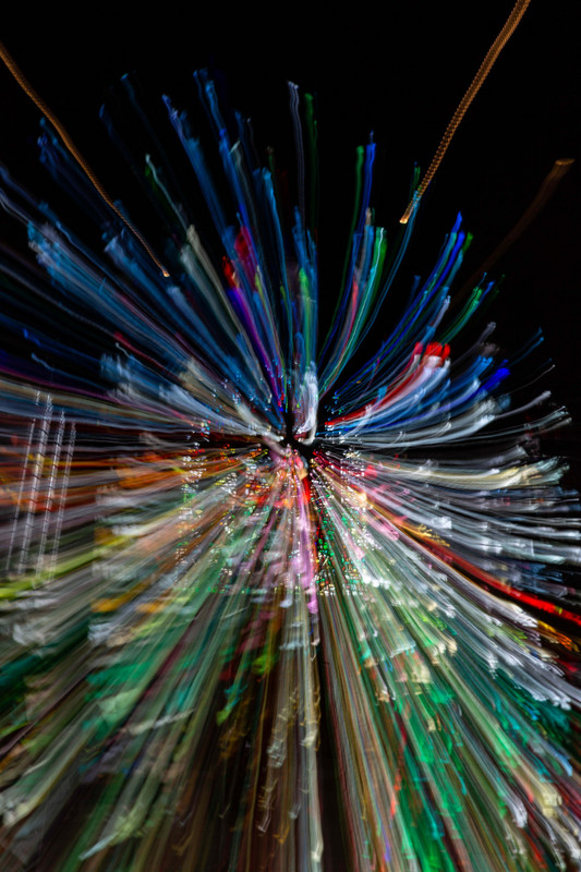 Stained glass zoom burst photo