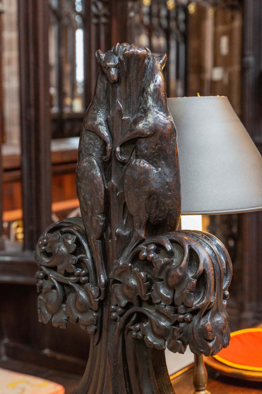 A kangaroo carving, Manchester Cathedral