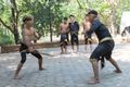 Khmer fighting display