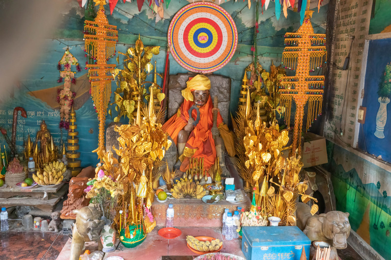 Inside a shrine on the mountain