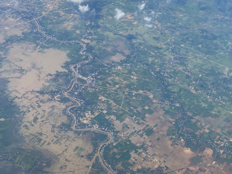 Flying over Pursat, south of Tonle Sap