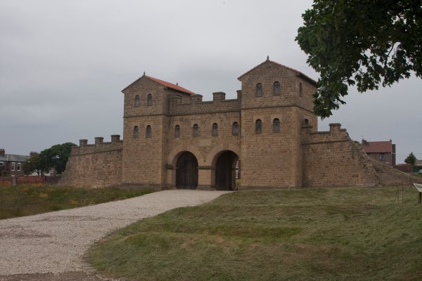 Reconstruction of west gate, Arbeia Roman Fort