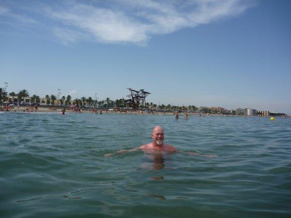 Swimming in the Meditteranean Sea