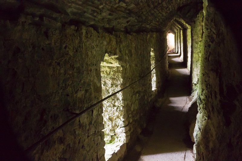 Passage way to the cave at Carreg Cennen