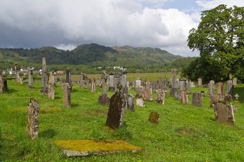Village of Aberfoyle from Old Cemetery