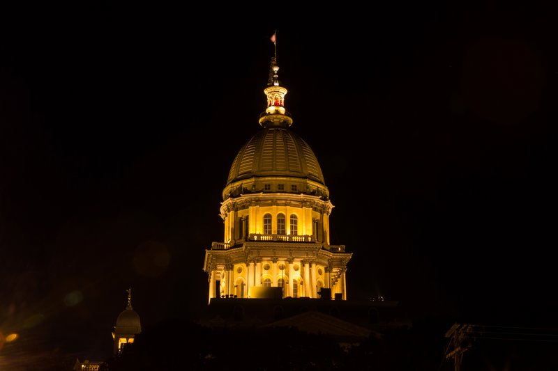 State Capital Building at Night