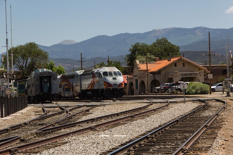 Trains at Santa Fe