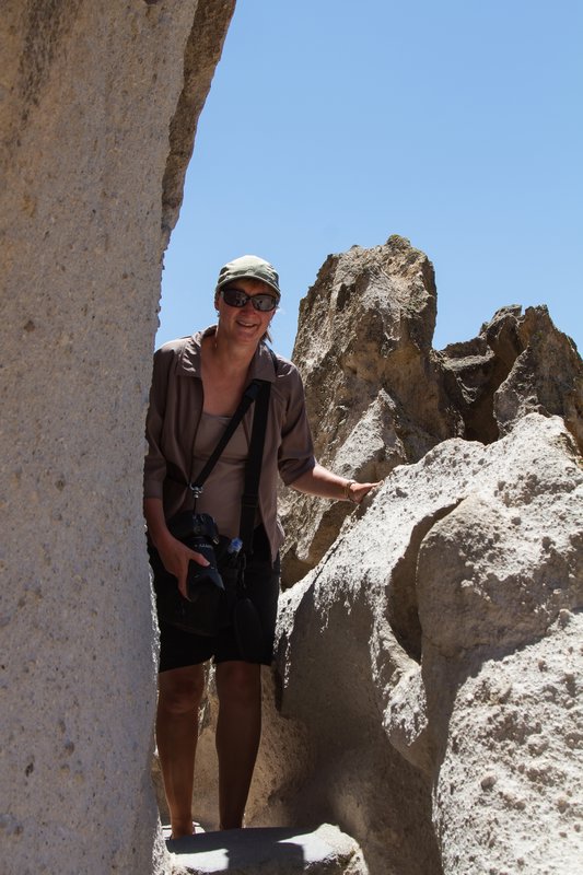 Tracey at Bandelier National Monument