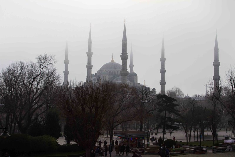Blue Mosque in the Mist