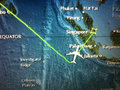 What a diversion to Singapore looks like on the flight path map