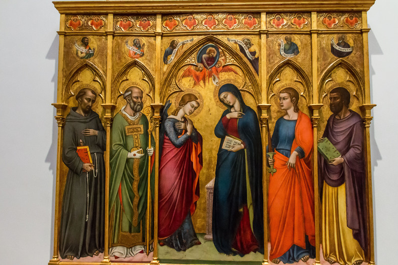 Annunciation with St Francis and some other dudes