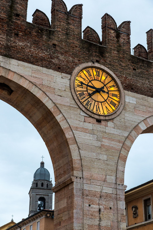 Verona clock and tower