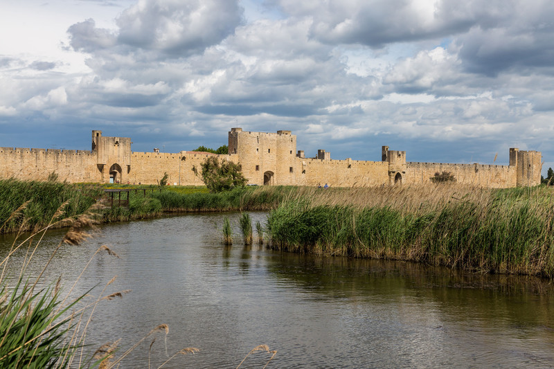 Aigues-Mortes from the canal