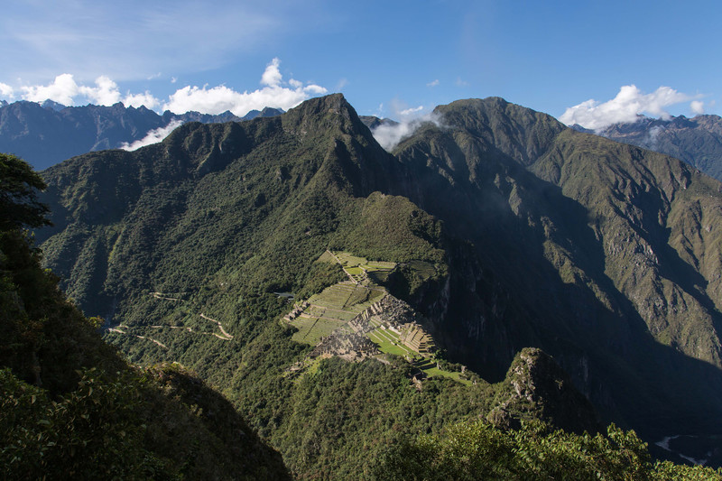 Machu Picchu on the way up