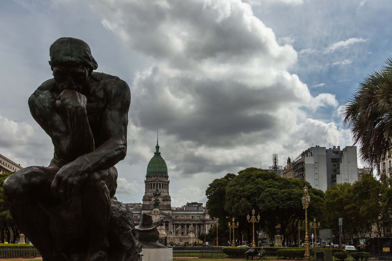 Rodin's 'The Thinker' and the National Congress Building
