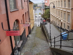 Typical side street in Soderman, Stockholm