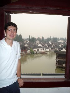 View of the Zhujiajiao from top of temple