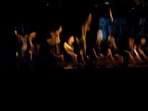 bar on fire