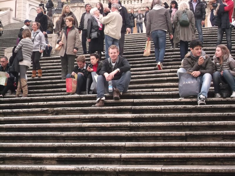 Chillin' on the Spanish Steps