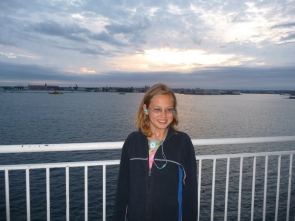 Ania on ferry