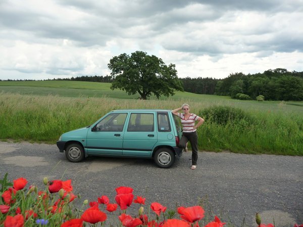 My sister, her Tico in the polish country side