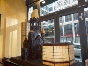Famous Kaiser Wilhelm Church made from chocolate