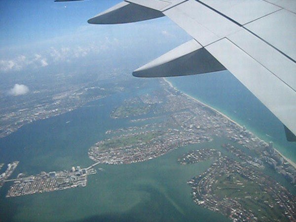 Leaving Miami Enroute to Santo Domingo, Dominican Republic