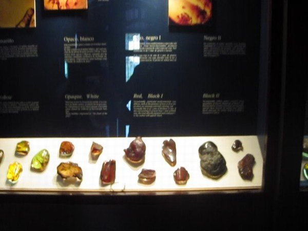 Some of the various colors of amber