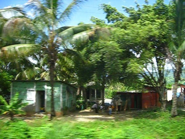 One of many roadside homes during our bus ride