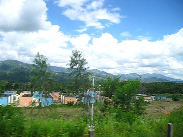 A small residential community-(bus ride)