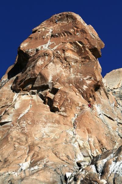Climbing at Refugios Frey