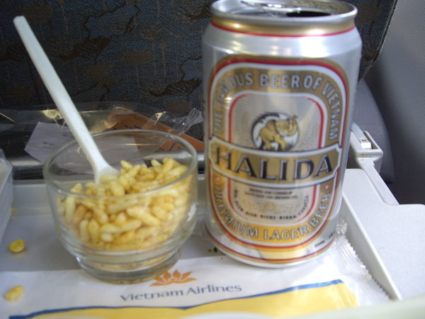 Beer on plane