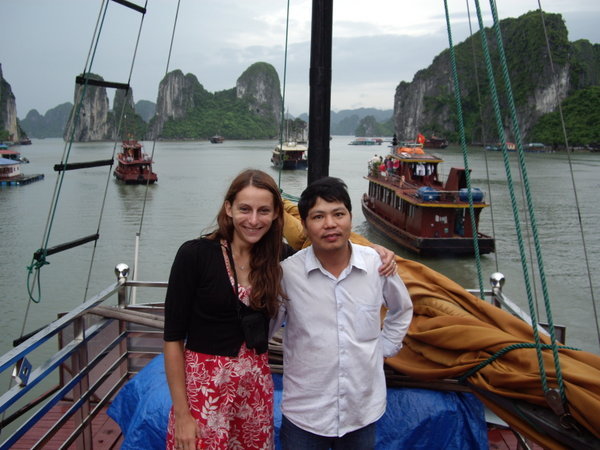 Me and Ninh on top deck