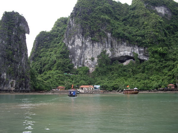 View of the cave from boat