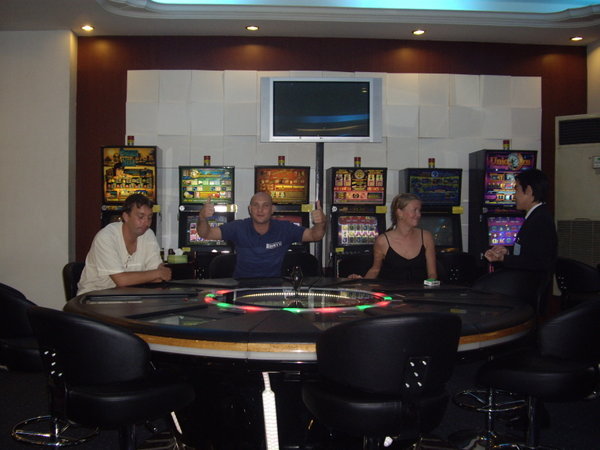 The group in the casino