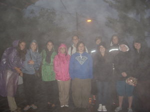 Group photo in the rain