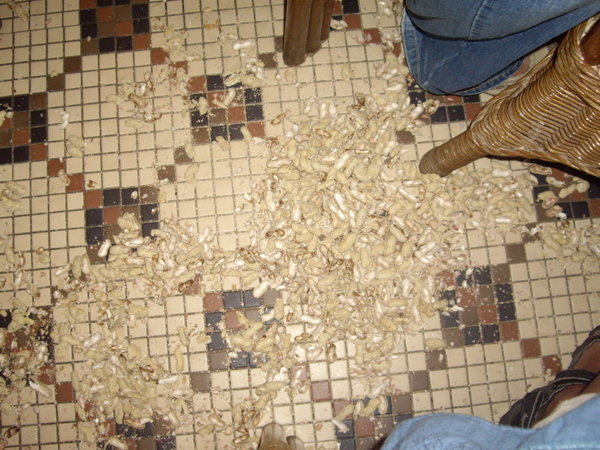 The floor at the Long bar