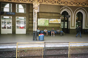 Waiting At Train Station in Sinia